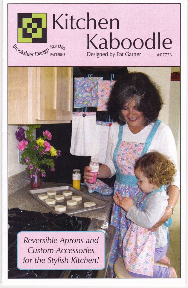 The Kitchen Kaboodle Reversible Apron & Custom Accessories Sewing Pattern - Nonna's Notions N' Sew On