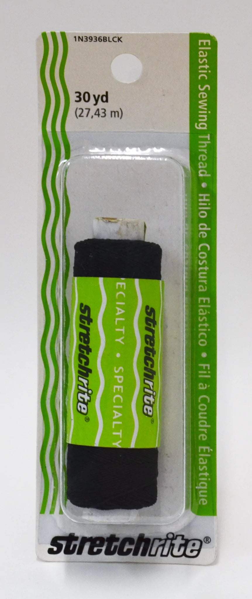 Stretchrite Sewing Thread Elastic (Black) - Nonna's Notions N' Sew On