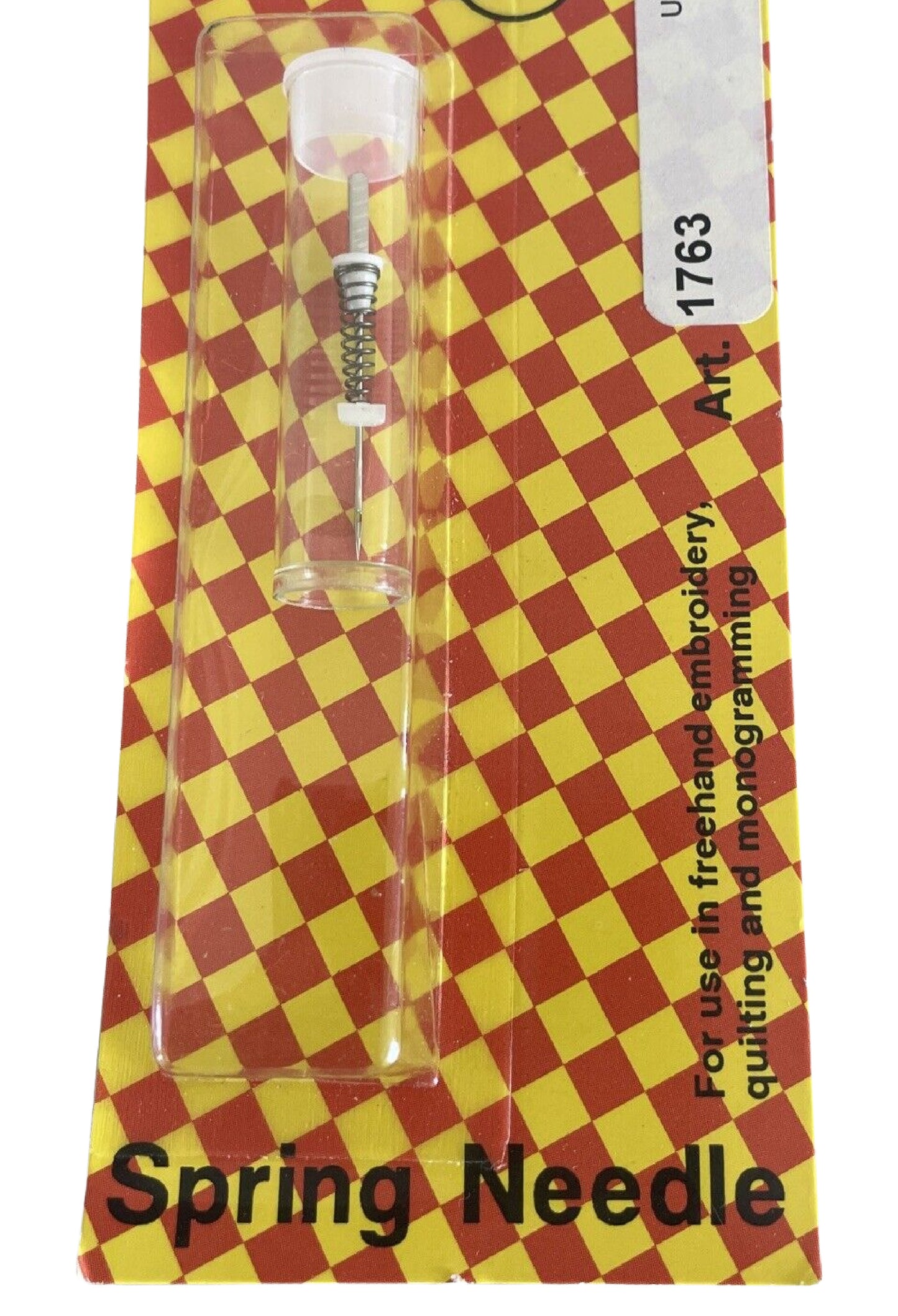 Gingham Square Spring Sewing Needle - Nonna's Notions N' Sew On