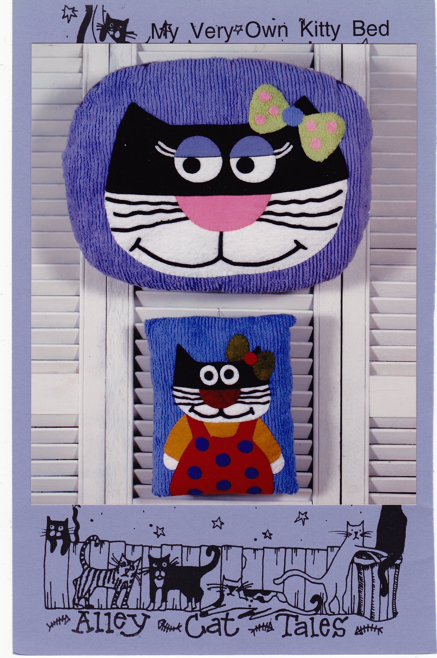 My Very Own Kitty Bed Applique'/Sewing Pattern - Nonna's Notions N' Sew On