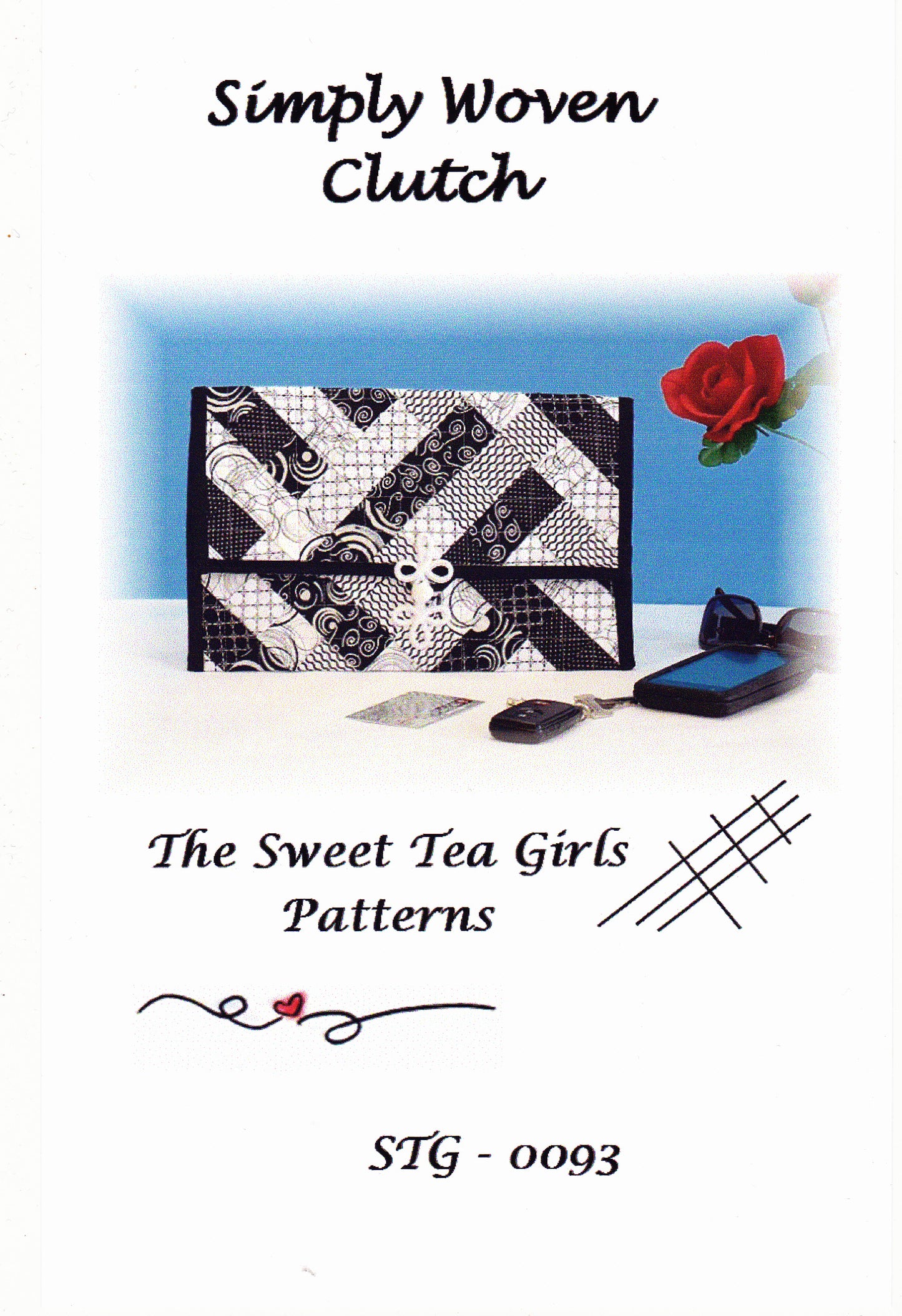 Simply Woven Clutch Sewing Pattern - Nonna's Notions N' Sew On