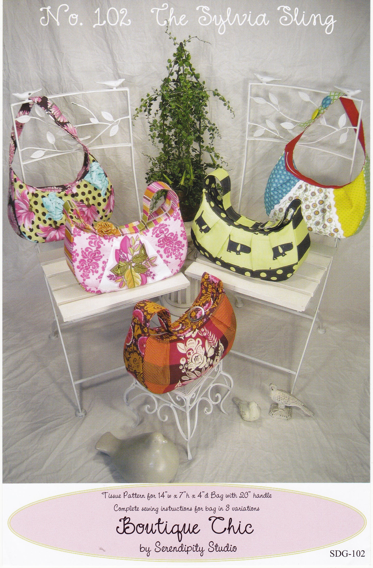 The Sylvia Sling Bag Sewing Pattern - Nonna's Notions N' Sew On