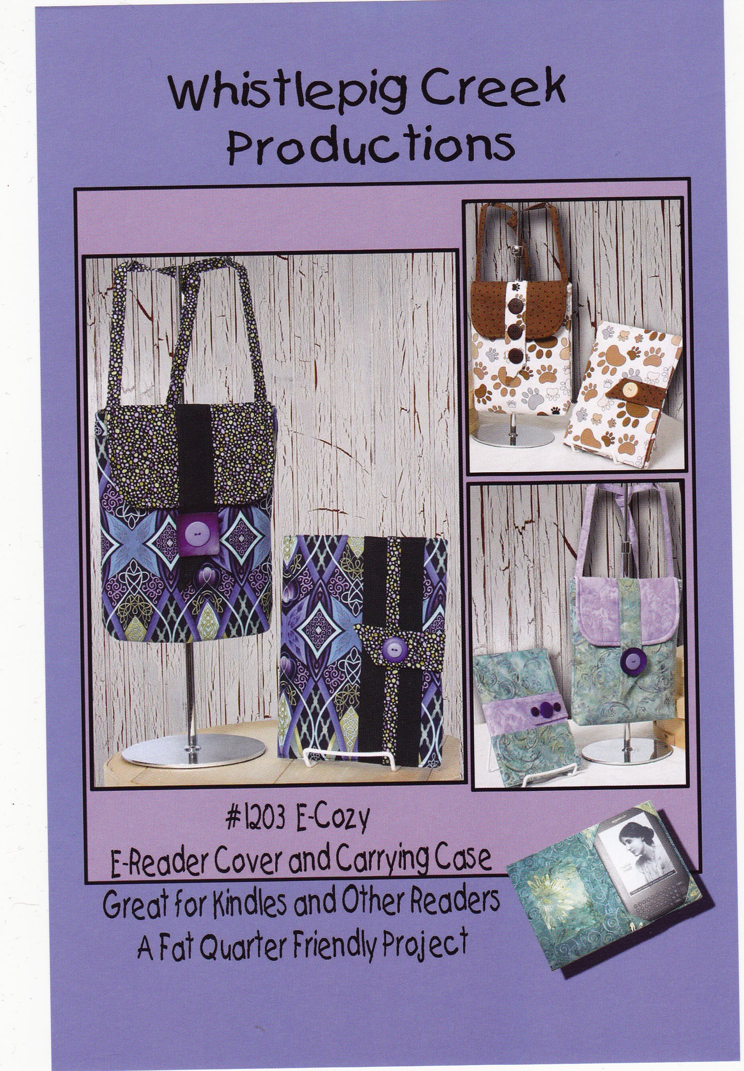 The E-Cozy E-Reader Cover & Carrying Case Sewing Pattern - Nonna's Notions N' Sew On