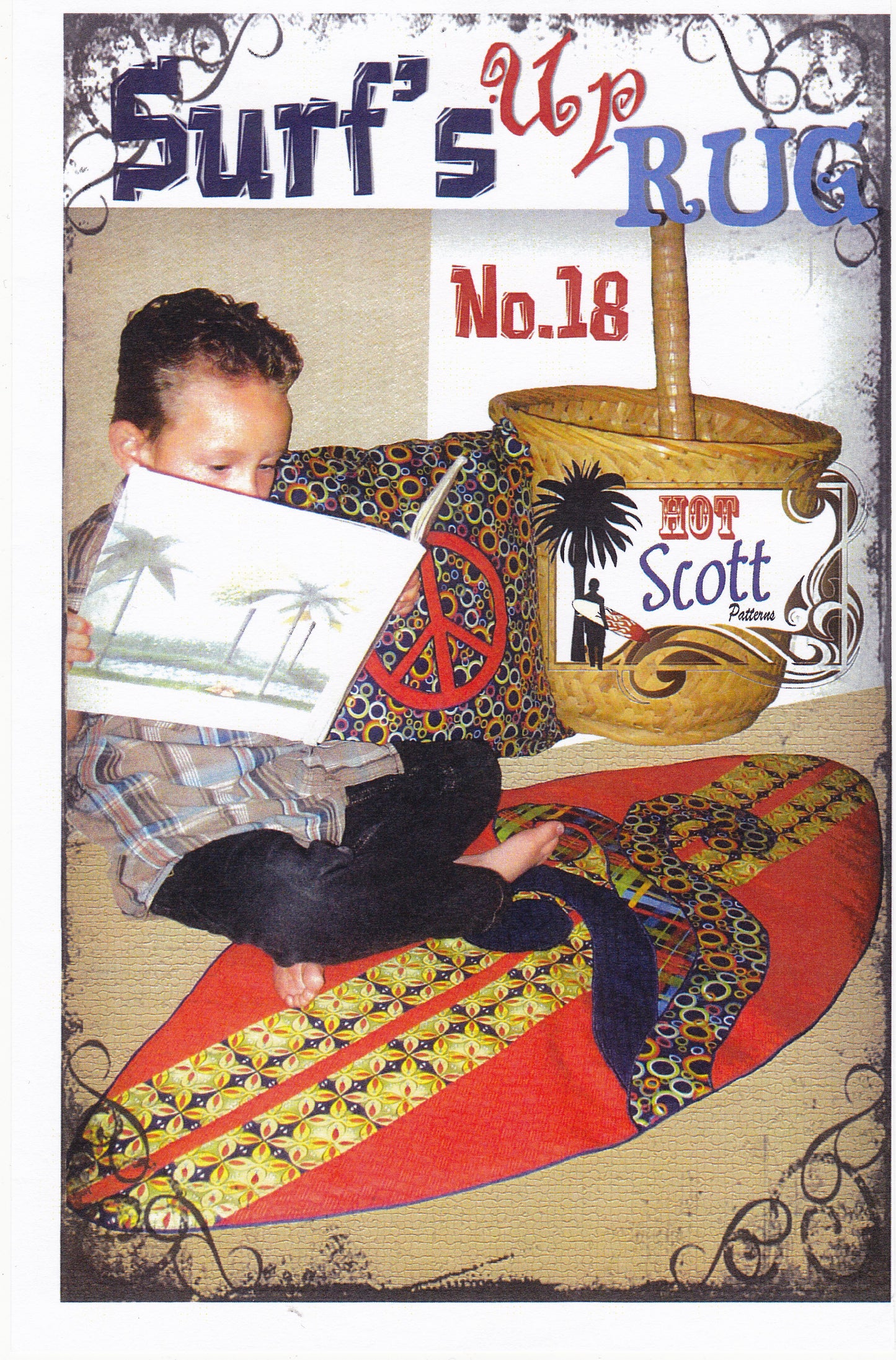 Surf's Up Rug Sewing Pattern - Nonna's Notions N' Sew On