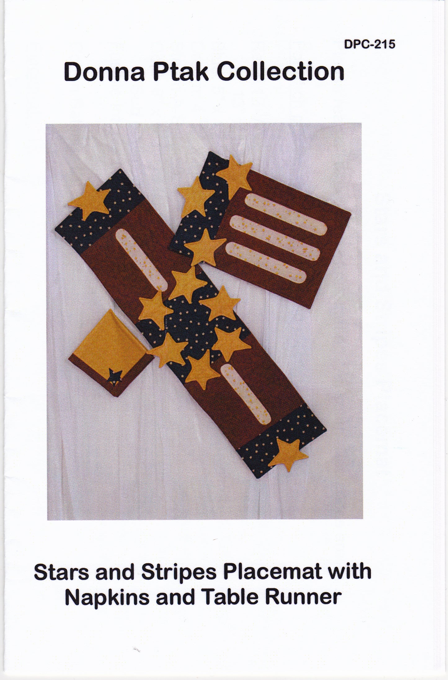 Stars & Stripes Placemat with Napkins & Table Runner Sewing Pattern - Nonna's Notions N' Sew On