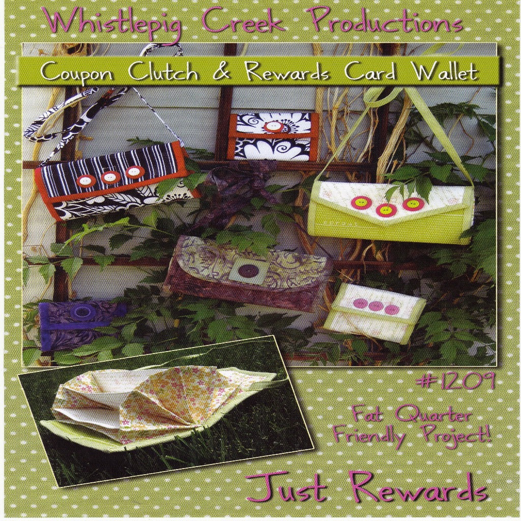 Coupon Clutch & Rewards Card Wallet Sewing Pattern - Nonna's Notions N' Sew On