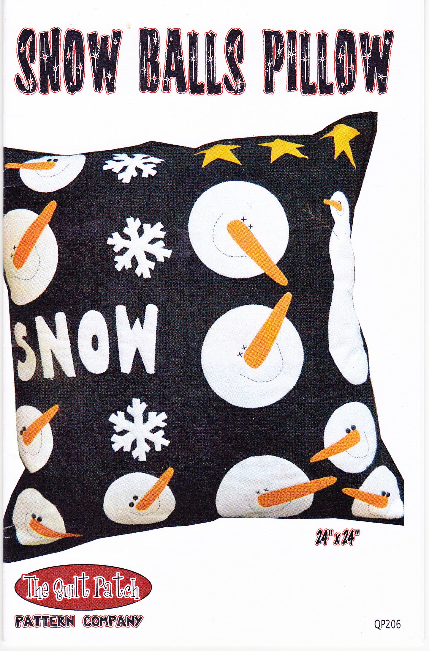 Snow Balls Pillow Sewing Pattern - Nonna's Notions N' Sew On
