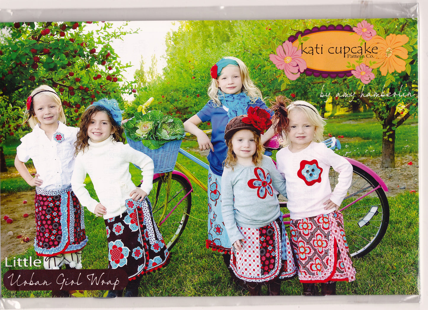 The Little Urban Girl Wrap Applique' Sewing Pattern - Nonna's Notions N' Sew On