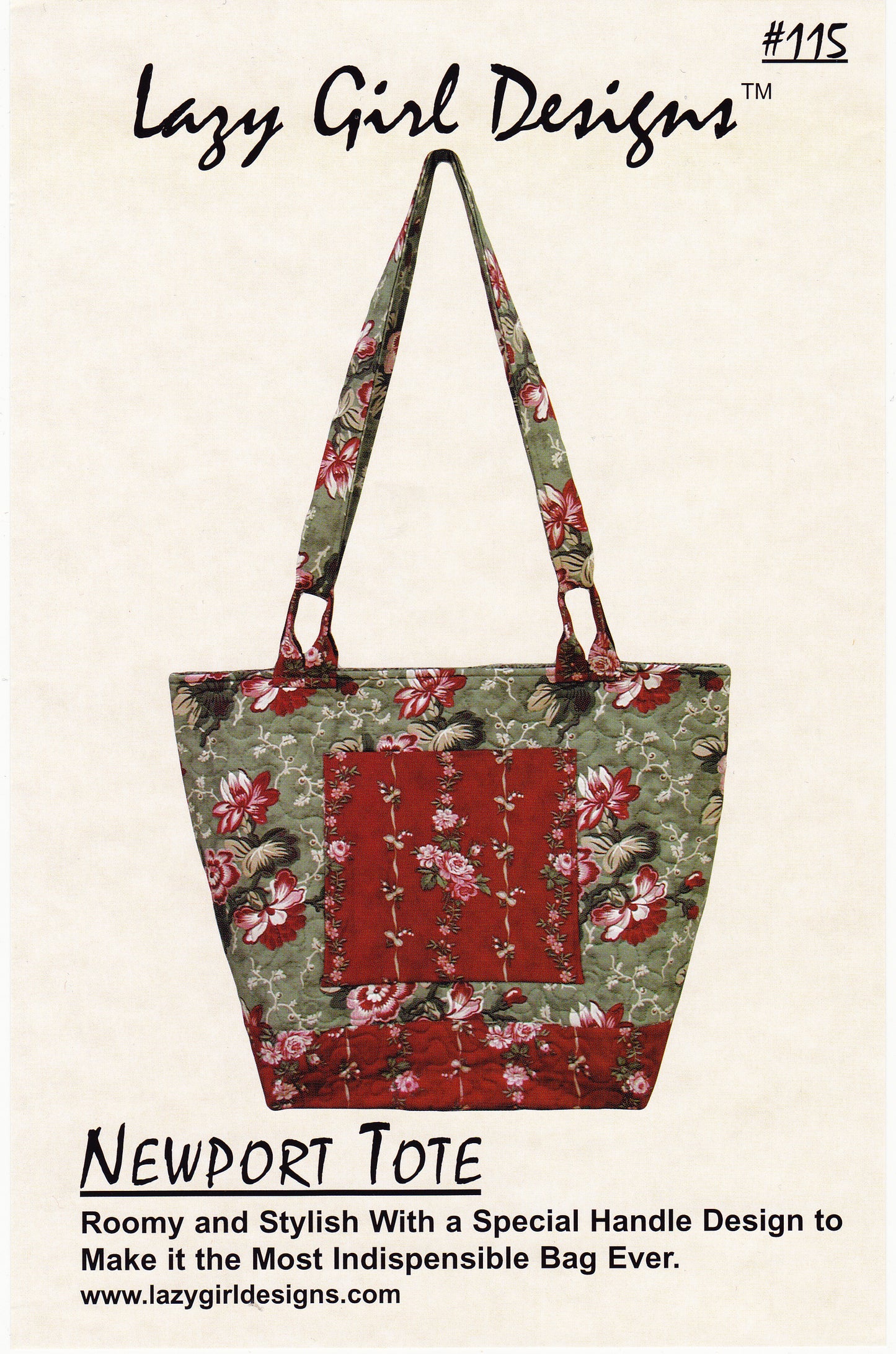 The Newport Tote Sewing Pattern - Nonna's Notions N' Sew On