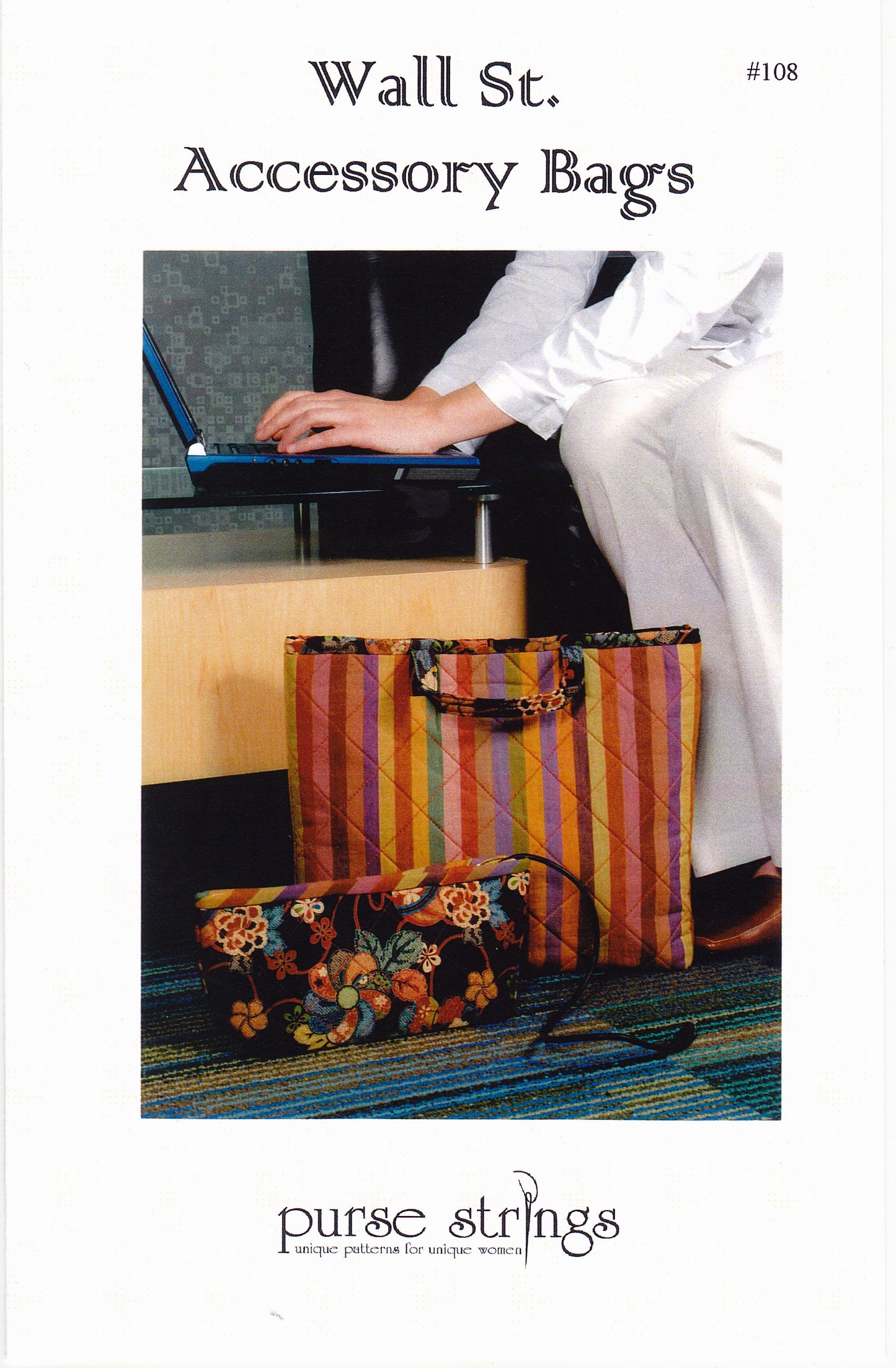 Wall St. Accessory Bags Sewing Pattern - Nonna's Notions N' Sew On