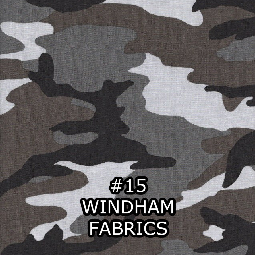 Fat Quarters with Camo Prints - Nonna's Notions N' Sew On