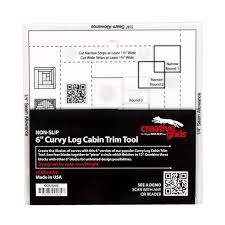 Creative Grids Non-Slip 6" Curvy Log Cabin Trim Tool - Nonna's Notions N' Sew On