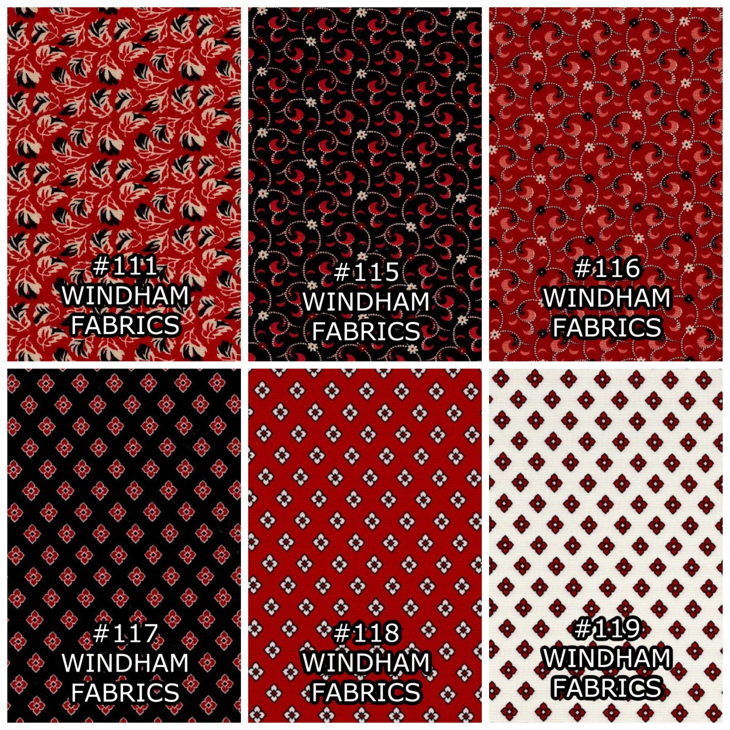 Fat Quarters with Floral & Leaf Prints #3