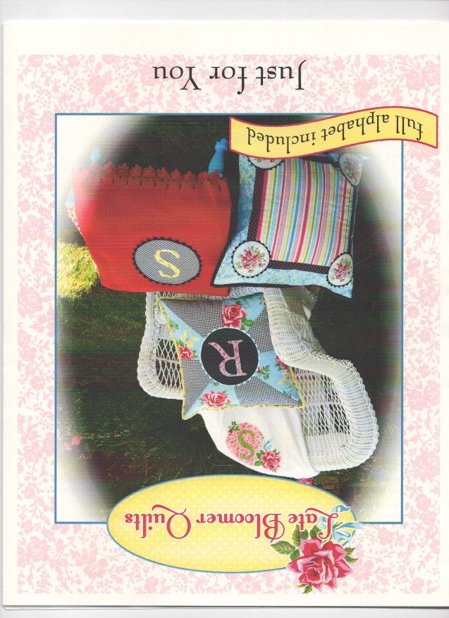 Just for You Applique' Pillows Sewing Pattern - Nonna's Notions N' Sew On