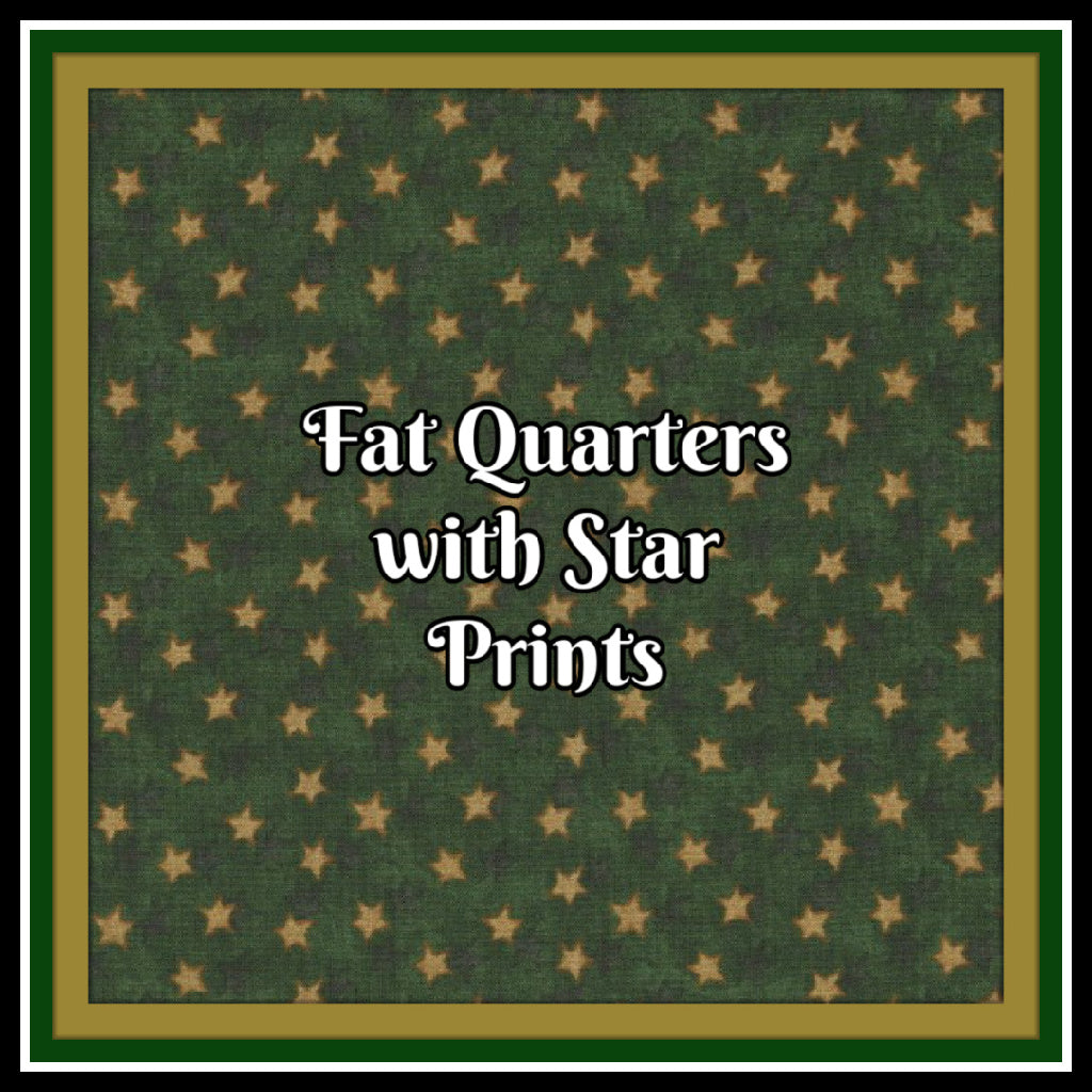 Fat Quarters with Stars - Nonna's Notions N' Sew On