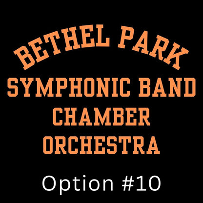 2024 Bethel Park High School Music Department Black & Orange Hooded Sweatshirt