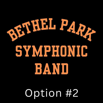 2024 Bethel Park High School Music Department Black & Orange Hooded Sweatshirt