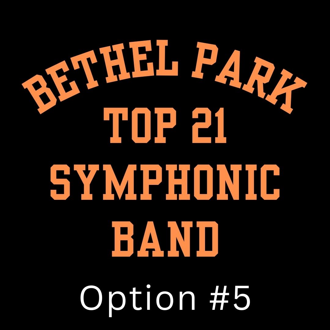 2024 Bethel Park High School Music Department Black & Orange Hooded Sweatshirt