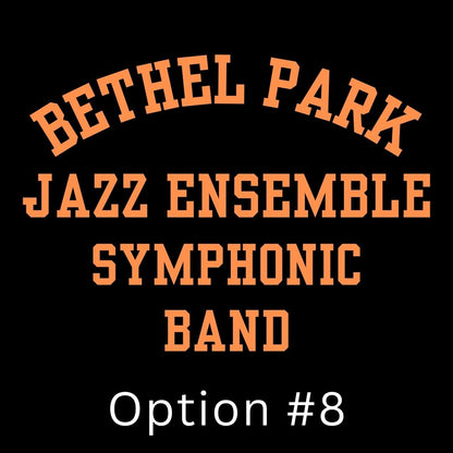 2024 Bethel Park High School Music Department Black & Orange Hooded Sweatshirt