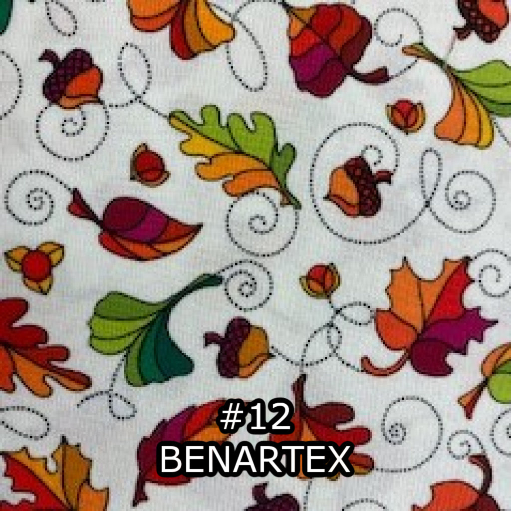 Fat Quarters with Floral & Leaf Prints #1 - Nonna's Notions N' Sew On