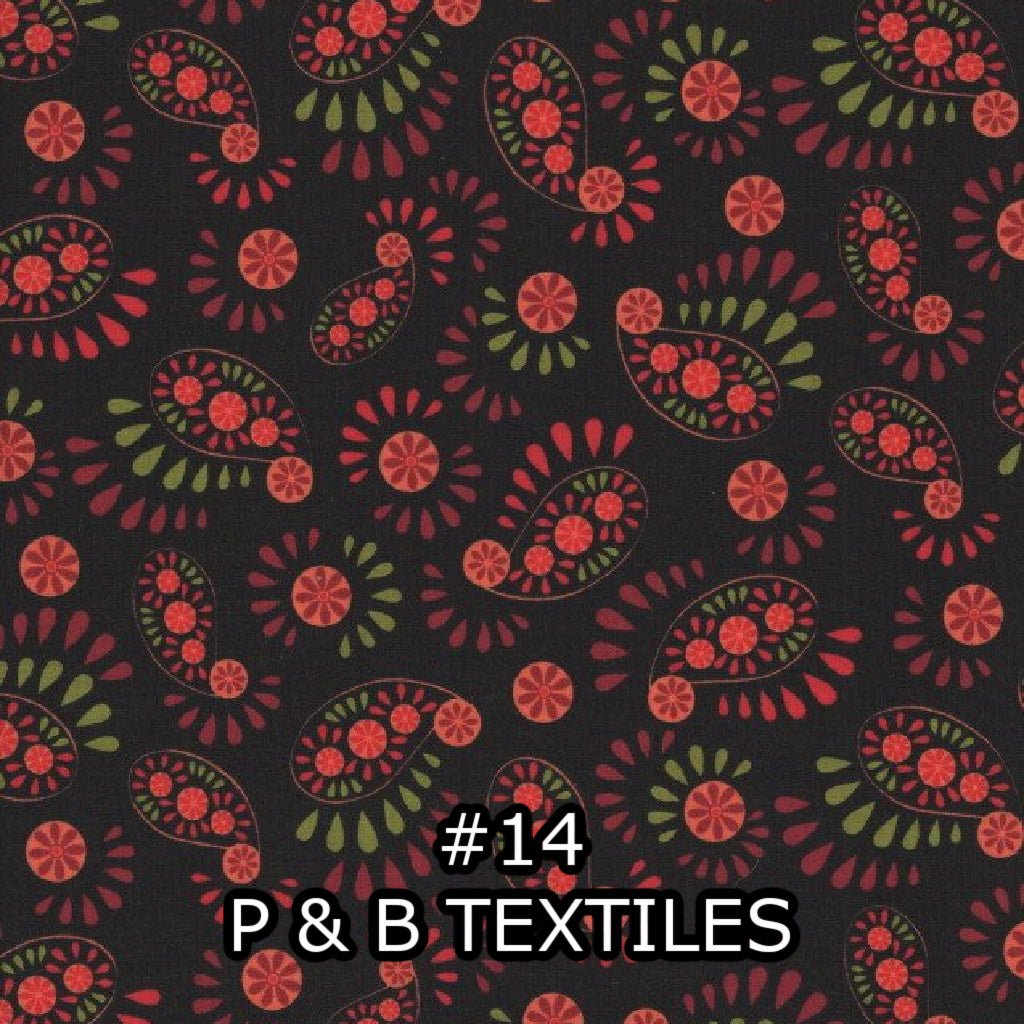 Fat Quarters with Paisley Prints - Nonna's Notions N' Sew On