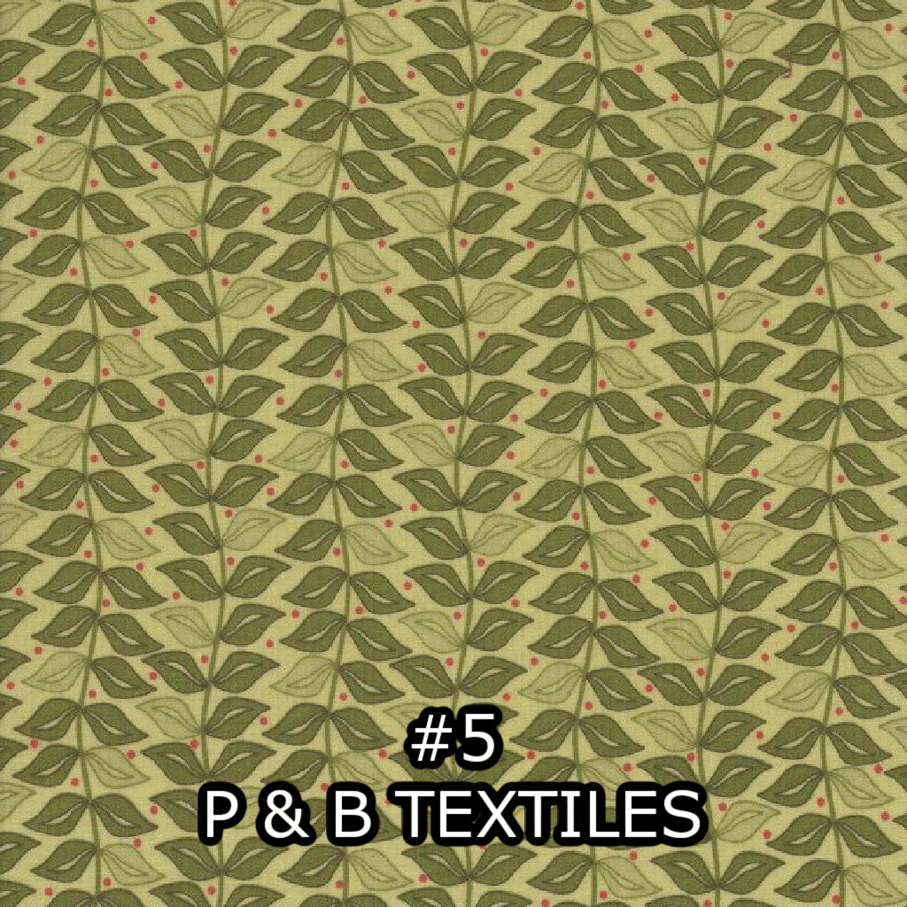 Fat Quarters with Floral & Leaf Prints #2 - Nonna's Notions N' Sew On