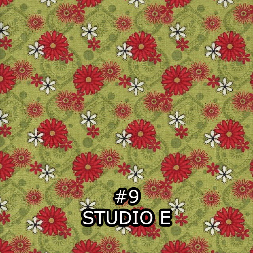 Fat Quarters with Floral & Leaf Prints #2 - Nonna's Notions N' Sew On