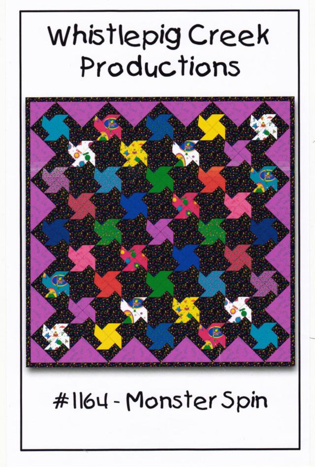 Monster Spin Quilt Sewing Pattern - Nonna's Notions N' Sew On
