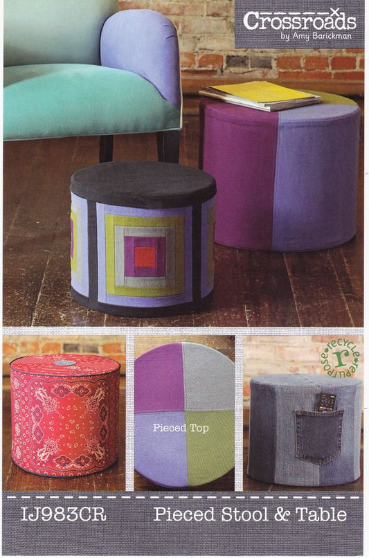 Pieced Stool & Table Sewing Pattern - Nonna's Notions N' Sew On