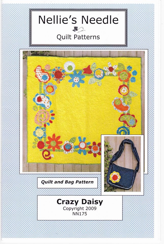 Crazy Daisy Quilt & Bag Sewing Pattern - Nonna's Notions N' Sew On