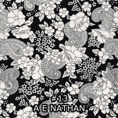 Fat Quarters with Black & White Prints - Nonna's Notions N' Sew On