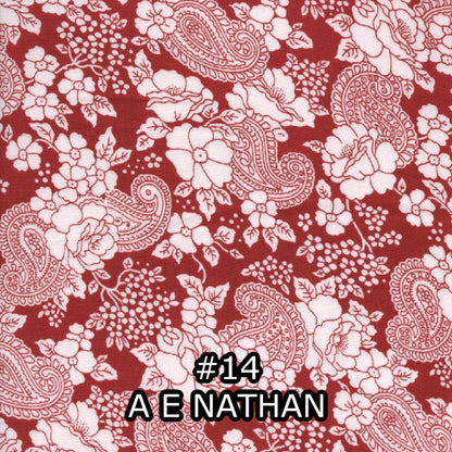 Fat Quarters with Red & White Prints - Nonna's Notions N' Sew On