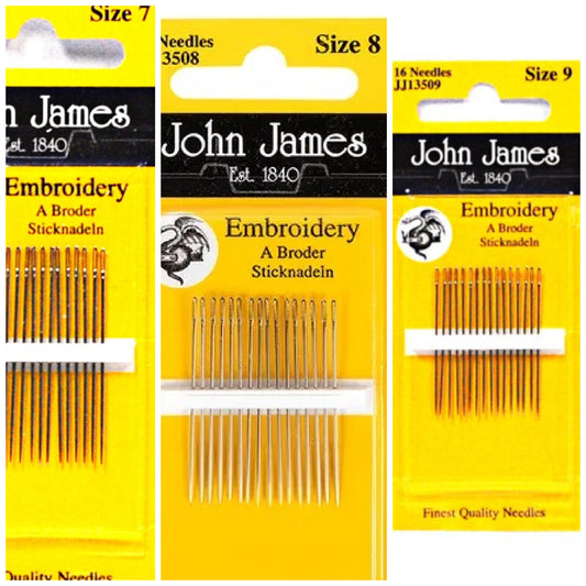 John James Embroidery Needles - Nonna's Notions N' Sew On