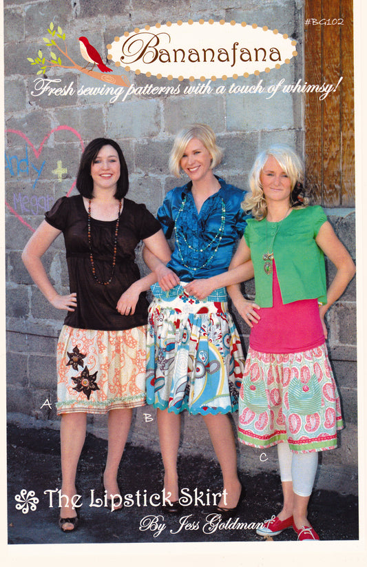 The Lipstick Skirt Sewing Pattern - Nonna's Notions N' Sew On