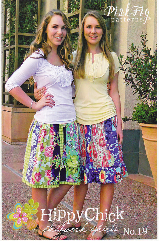 Hippy Chick Stripwork Skirts Sewing Pattern - Nonna's Notions N' Sew On