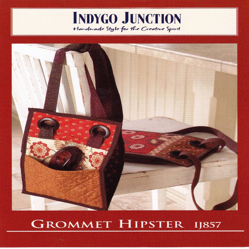 Grommet Hipster Purse Sewing Pattern - Nonna's Notions N' Sew On