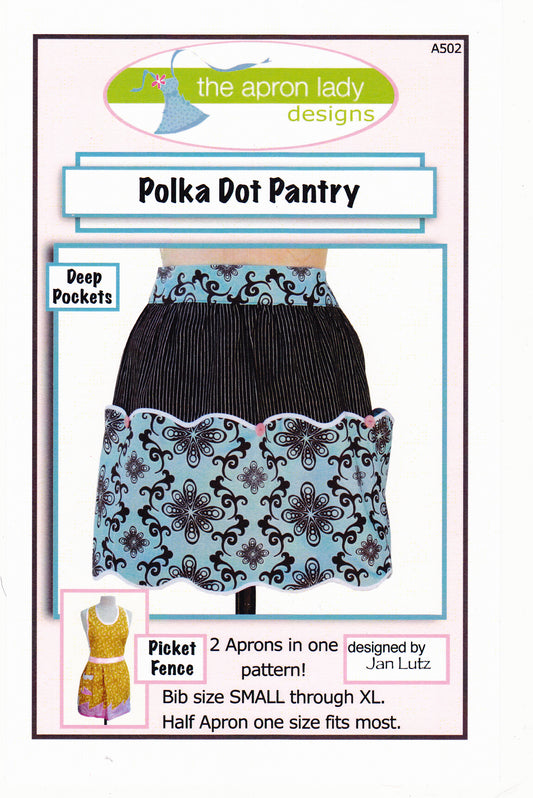 Polka Dot Pantry Apron Sewing Pattern - Nonna's Notions N' Sew On