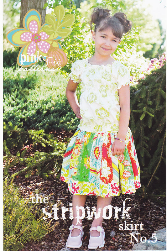 Stripwork Skirt Sewing Pattern - Nonna's Notions N' Sew On
