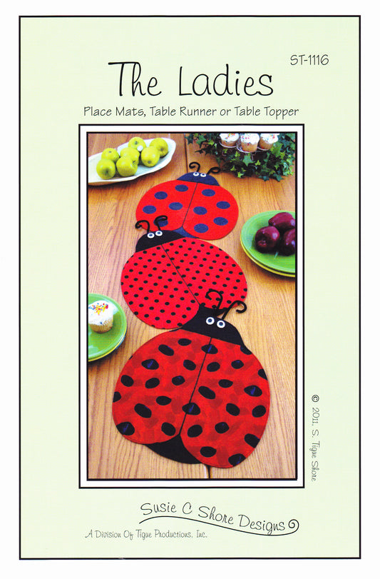 The Ladies Placemats, Table Runner or Table Top Sewing Pattern - Nonna's Notions N' Sew On