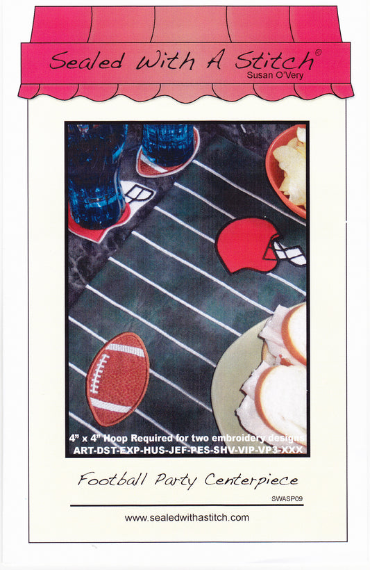 Football Party Centerpiece Applique' Sewing Pattern - Nonna's Notions N' Sew On