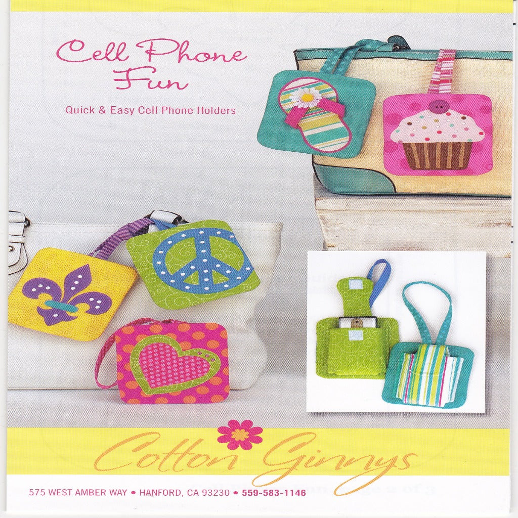 Cell Phone Fun Sewing Pattern - Nonna's Notions N' Sew On