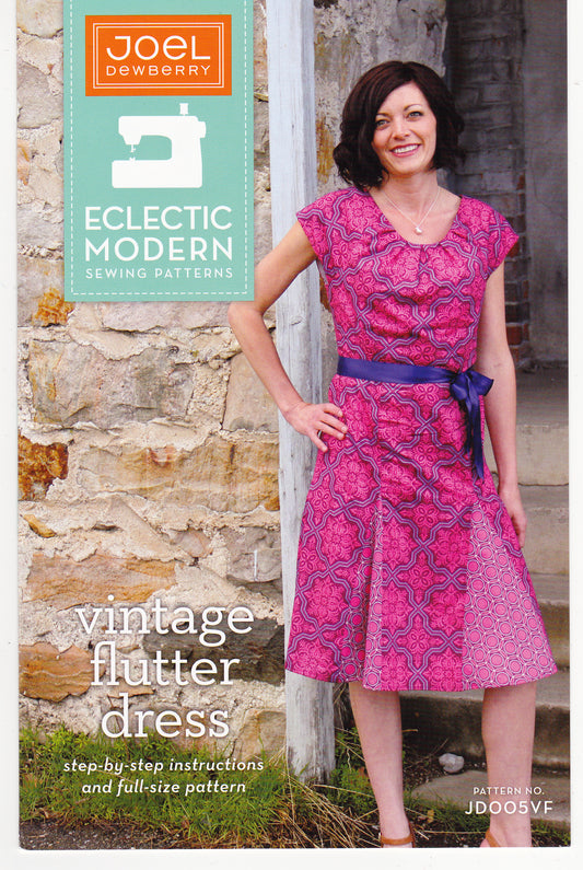 The Vintage Flutter Dress Sewing Pattern - Nonna's Notions N' Sew On