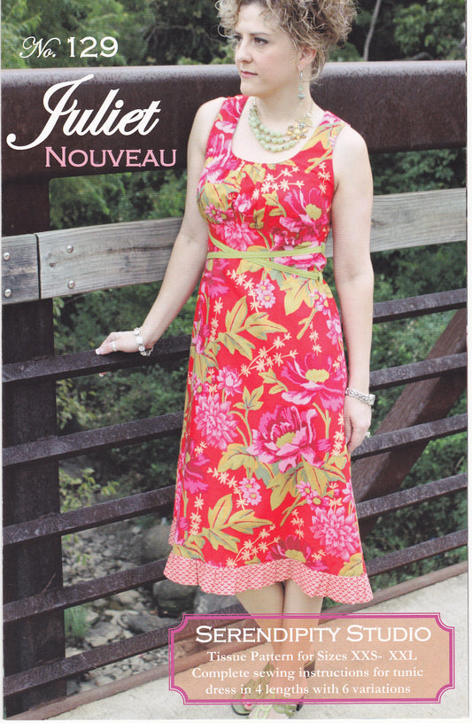 The Juliet Nouveau Dress Sewing Pattern - Nonna's Notions N' Sew On