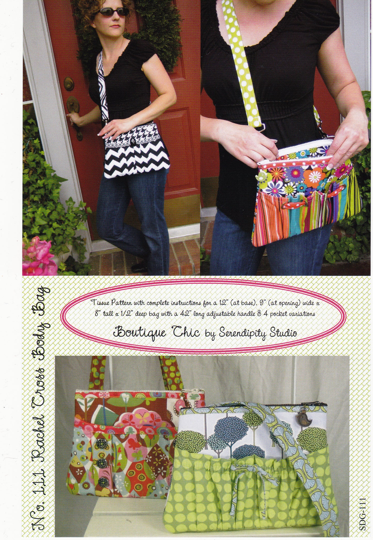 The Rachel Cross Body Bag Sewing Pattern - Nonna's Notions N' Sew On