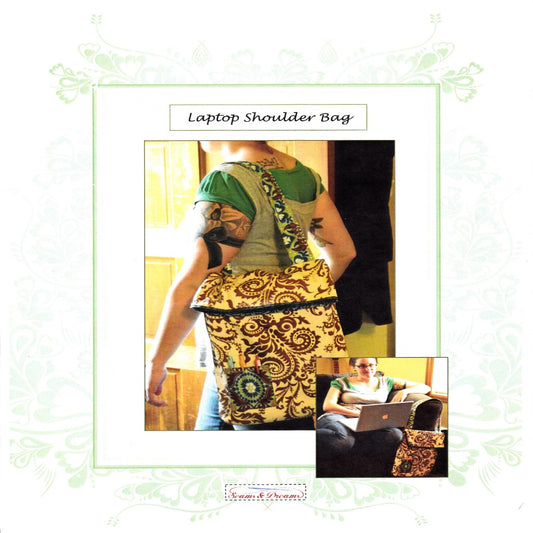 Laptop Shoulder Bag Sewing Pattern - Nonna's Notions N' Sew On
