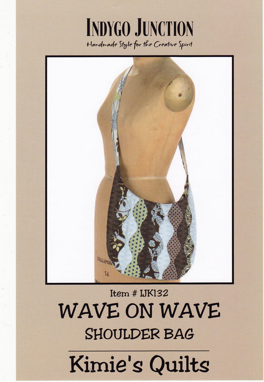 Wave on Wave Shoulder Bag Applique'/Quilting Sewing Pattern - Nonna's Notions N' Sew On