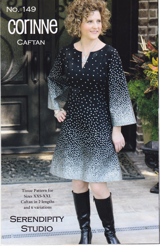 The Corinne Caftan Sewing Pattern - Nonna's Notions N' Sew On