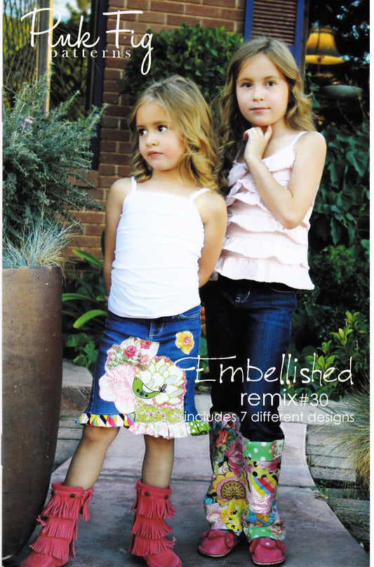 Embellished Remix (including 7 different designs) Applique' Pattern - Nonna's Notions N' Sew On
