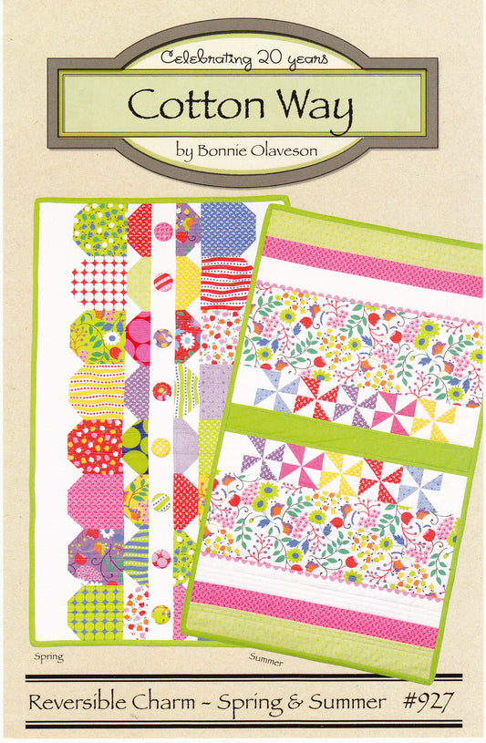 Spring & Summer Reversible Table Runner Quilting Pattern - Nonna's Notions N' Sew On
