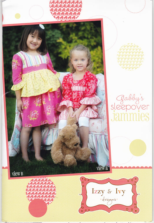 Gabby's Sleepover Jammies Sewing Pattern - Nonna's Notions N' Sew On